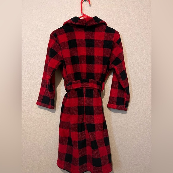 Kids Red Cozy Bath Robe - Picture 2 of 2